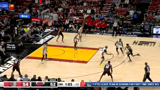 【2022年01月20日 开拓者vs热火集锦】进攻行云流水!西蒙斯无视防守悬停跳投一击即中