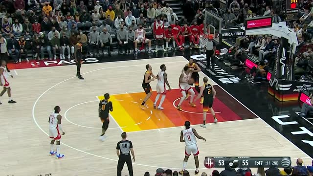 【2022年01月20日 火箭vs爵士集錦】銅墻鐵壁！戈貝爾劈頭蓋臉大帽伍德