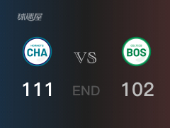 【戰(zhàn)況】NBA常規(guī)賽：羅齊爾28+4+10，黃蜂111-102戰(zhàn)勝凱爾特人