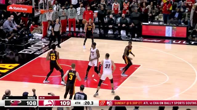 【2022年01月22日 热火vs老鹰集锦】这锅我背了！热巴送空接巴特勒竟空篮上丢