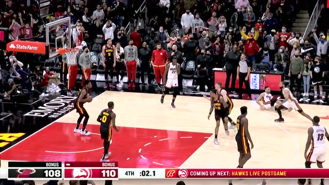 【2022年01月22日 热火vs老鹰集锦】给机会也不中用啊 巴特勒斯特鲁斯相继错失绝平球