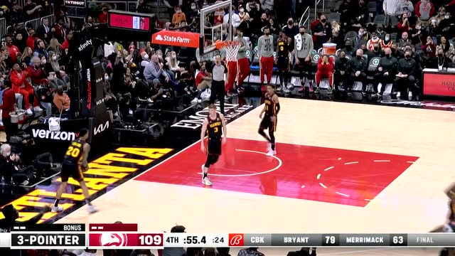 【2022年01月22日 热火vs老鹰集锦】决战时刻绝对大心脏 邓罗跑动底角送上续命三分