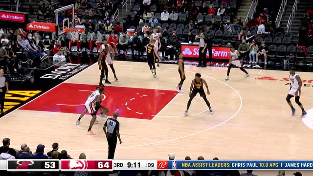 【2022年01月22日 热火vs老鹰集锦】这股劲儿终于释放出来 巴特勒接热巴分球隔扣奥孔古