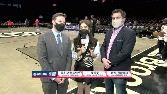 【2022年01月26日 湖人vs籃網(wǎng)集錦】前方連線周玲安：哈登要更多的殺入籃下 濃眉回歸對湖人是利好消息
