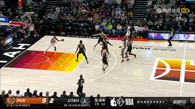 【2022年01月27日 太陽vs爵士集錦】老黃忠三分首次出手即命中 布里奇斯奇襲前場完成偷家