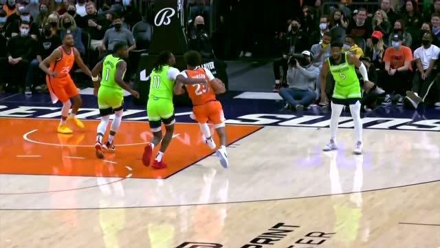 【2022年01月29日 森林狼vs太陽集錦】有備而來！約翰遜見縫插針突破上籃打成2+1