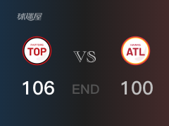 【战况】NBA常规赛：全场结束，猛龙106-100战胜老鹰，特伦特31+6