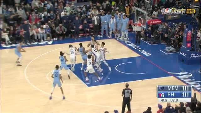 【2022年02月01日 灰熊vs76人集錦】莫蘭特逆天2+0錯失關(guān)鍵罰籃 小庫里漂移跳投不中雙方進入加時