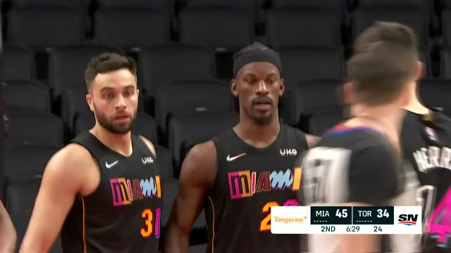 【2022年02月02日 热火vs猛龙集锦】强硬是他的标签!巴特勒长驱直入不怕身体对抗打成2+1
