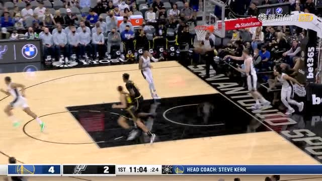【2022年02月02日 勇士vs马刺集锦】开局就是対飚大戏 达米安李迈克德莫特互飙投篮