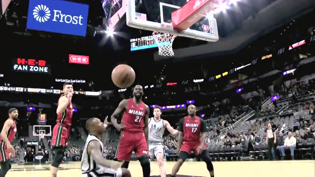 【2022年02月04日 热火vs马刺集锦】戴德蒙一柱擎天无情封盖 再送秒传能文能武