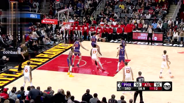 【2022年02月04日 太阳vs老鹰集锦】真的是Logo Shot 特雷杨超超超远三分一杆进洞