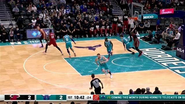 【2022年02月06日 热火vs黄蜂集锦】迎面就扇不讲情面 普拉姆利遮天大火锅扇晕邓罗
