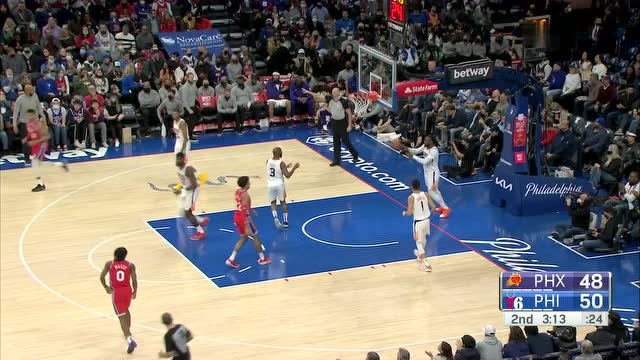 【2022年02月09日 太阳vs76人集锦】你永远可以相信大帝!恩比德见缝插针连续突破制霸禁区