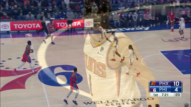 【2022年02月09日 太阳vs76人集锦】开局就延续火热手感!布克外线张弓搭箭三分命中靶心