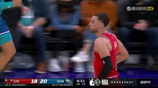 【2022年02月10日 公牛vs黄蜂集锦】连珠炮轰炸防线 拉文连续两记三分反超比分