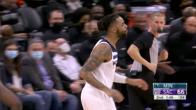 【2022年02月10日 森林狼vs国王集锦】张飞绣花真会玩!唐斯连续胯下运球不看人背传拉塞尔