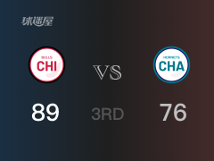 NBA常規(guī)賽：公牛以89-76領(lǐng)先黃蜂，結(jié)束三節(jié)