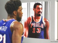 76人队球星乔尔·埃姆比德（Joel Embiid）的威尔特·张伯伦（Wilt Chamberlain）数据线54年来从未出现过