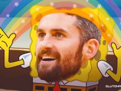 凯文·洛夫（Kevin Love）对最终逃脱交易谣言的8个字的搞笑反应