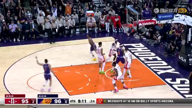 【2022年02月17日 火箭vs太陽集錦】菲尼克斯太陽以  12-0 連續(xù)得分 vs. 休斯敦火箭
