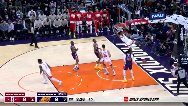 【2022年02月17日 火箭vs太陽集錦】聯(lián)盟中能這么扣的不超過三個 杰倫格林逆天平筐空接太炸了