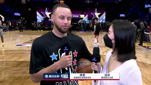 【2022年02月21日 杜蘭特隊vs詹姆斯隊集錦】前方連線沈洋：這座球館對庫里意義非凡 庫里將全力爭奪新全明星賽獎杯