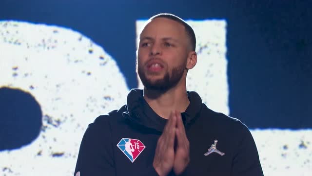 【2022年02月21日 杜蘭特隊vs詹姆斯隊集錦】NBA全明星出場：MVP庫里字母哥詹姆斯依次出場