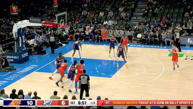 【2022年02月25日 太阳vs雷霆集锦】阿隆维金斯笔走龙蛇强吃艾顿 下回合顿宝送上大帽找回场子