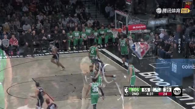 【2022年02月25日 凱爾特人vs籃網集錦】一寸長一寸強 莊神籃下暴力虐框無人可擋暴
