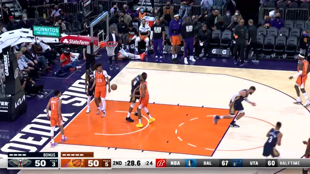 【2022年02月26日 鹈鹕vs太阳集锦】鹈鹕117-102太阳 麦科勒姆32分 鹈鹕终结太阳八连胜