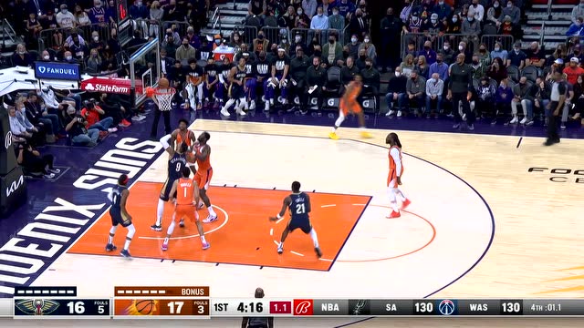 【2022年02月26日 鹈鹕vs太阳集锦】高难度投篮王 麦科勒姆无法阻挡飚中极限翻身后仰