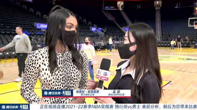 【2022年02月28日 獨(dú)行俠vs勇士集錦】前方連線孟超：獨(dú)行俠對勇士也是潛在威脅 今晚的看點(diǎn)是勇士如何防守