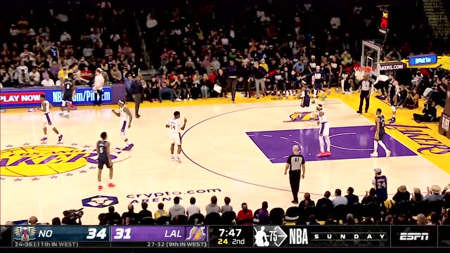 【2022年02月28日 鵜鶘vs湖人集錦】瓜哥三分飚中上演經(jīng)典慶祝三指爆頭 再掛框重扣連取五分
