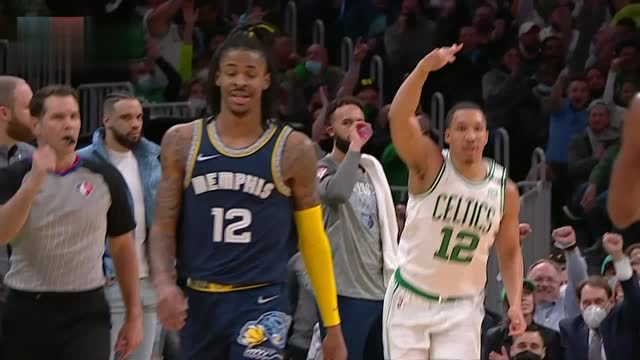 【2022年03月04日 灰熊vs凯尔特人集锦】聪明哥到底有多聪明 斯玛特背传完美破包夹 格威无人盯防三分穿针