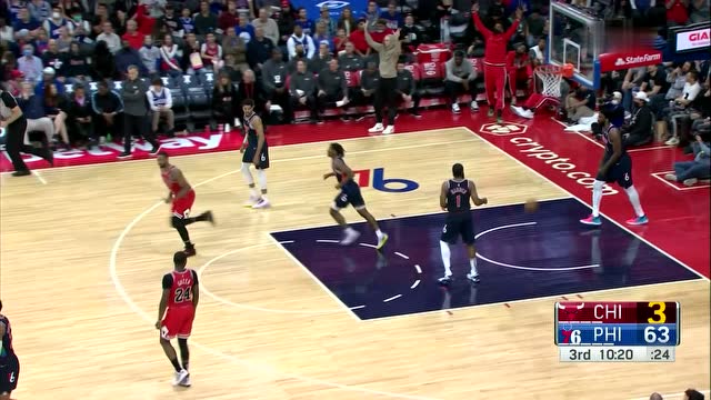 【2022年03月08日 公牛vs76人集锦】带你感受风城库里有多么飘逸 拉文三分线外两连击