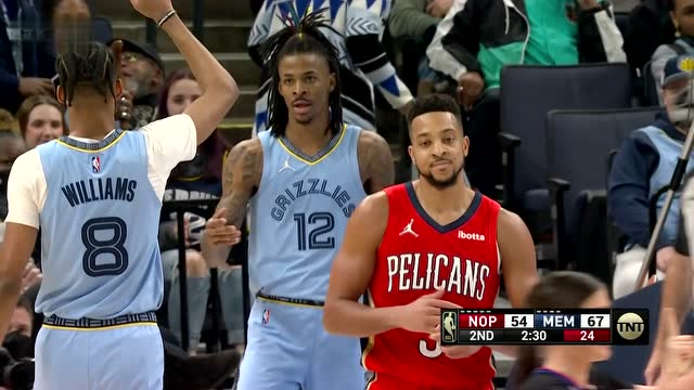 【2022年03月09日 鵜鶘vs灰熊集錦】擠過防守然后柔和小拋投 莫蘭特剛?cè)岵?jì)打成2+1