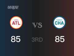 NBA常规赛:黄蜂以86-85领先老鹰,结束三节