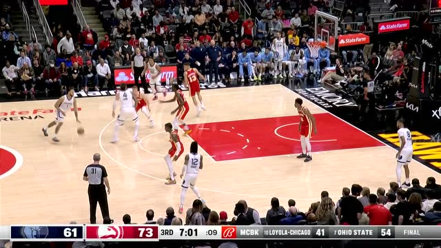 【2022年03月19日 灰熊vs老鹰集锦】张飞绣花手活细腻 亚当斯篮下接球上篮2+1