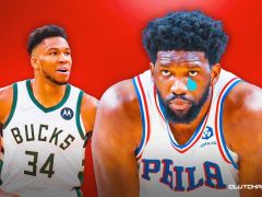 76人队的乔尔·埃姆比德（Joel Embiid）在临终前几秒钟被吉安尼斯·安特托库恩波（Giannis Antetokounmpo）拒绝，这听起来很不好听