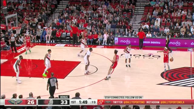 【2022年03月31日 鵜鶘vs開拓者集錦】鵜鶘vs開拓者第1節(jié)中文解說回放