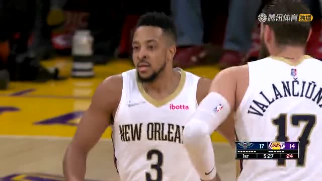 【2022年04月02日 鵜鶘vs湖人集錦】CJ迎著老詹拋射打進 再飚中三分逼停湖人