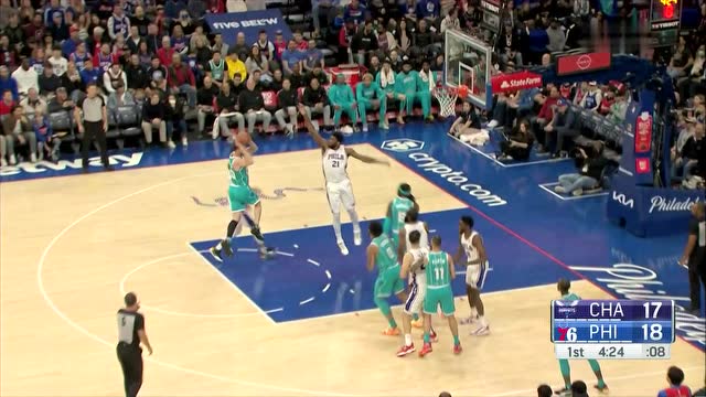 【2022年04月03日 黄蜂vs76人集锦】海沃德假投真传 助飞哈雷尔篮下暴扣