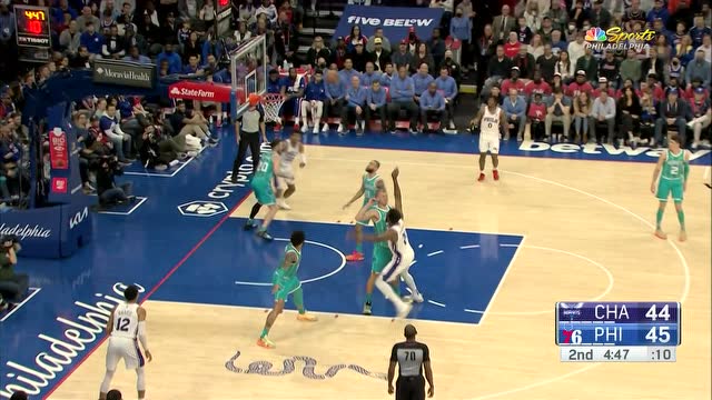 【2022年04月03日 黄蜂vs76人集锦】根本防不住 恩比德直面防守完成2+1