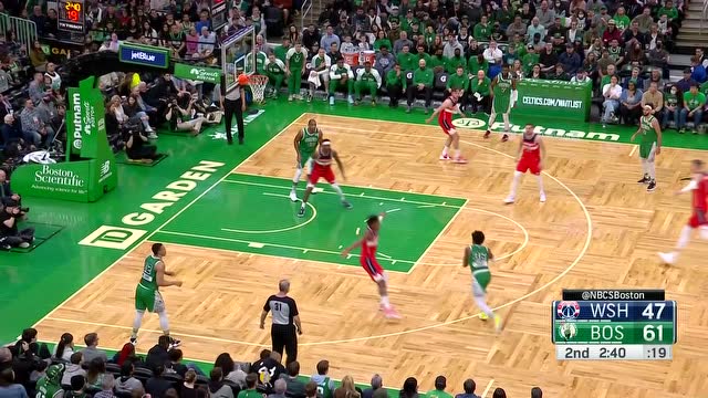 【2022年04月04日 奇才vs凯尔特人集锦】斯马特空中制导 霍福德心领神会挂筐暴扣
