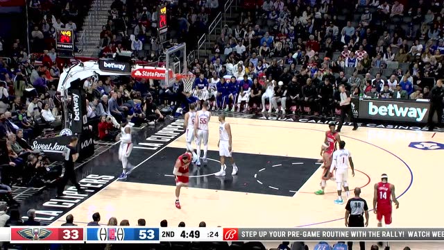 【2022年04月04日 鵜鶘vs快船集錦】生鑿內(nèi)線 瓦蘭硬鋼莫里斯打成2+1