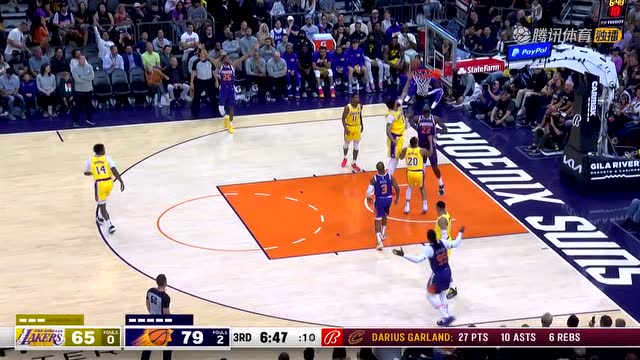 【2022年04月06日 湖人vs太陽集錦】菲尼克斯太陽以  12-0 連續(xù)得分 vs 洛杉磯湖人