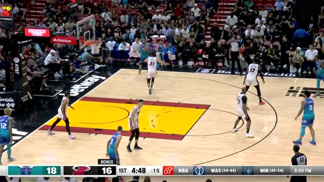 【2022年04月06日 黄蜂vs热火集锦】一言不合就起飞 华盛顿底角杀入双手暴扣