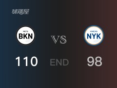 【战况】NBA常规赛：杜兰特32+10+11，篮网110-98战胜尼克斯