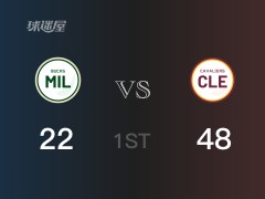 NBA常规赛：首节战罢，骑士以48- 24领先雄鹿，乐福18+4